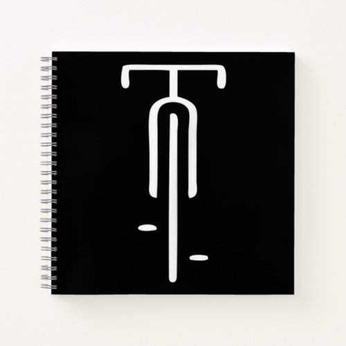 Bike Logo Minimal Retro For Cycling Bicycle Lover Notebook