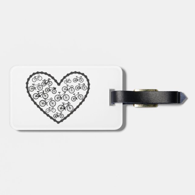 Bike Love Luggage Tag (Back Horizontal)