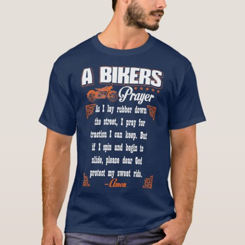 Bike Lover _ Bikers Prayer Biker T_Shirt