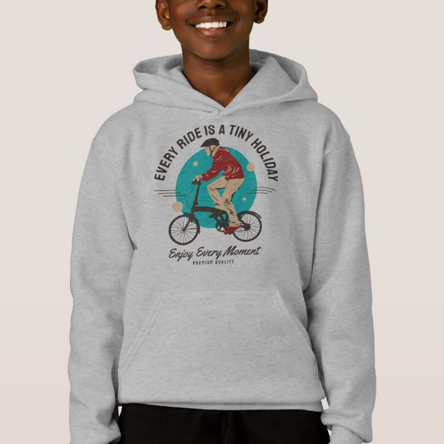 Bike Lover - Enjoy Every Moment Hoodie (Front)