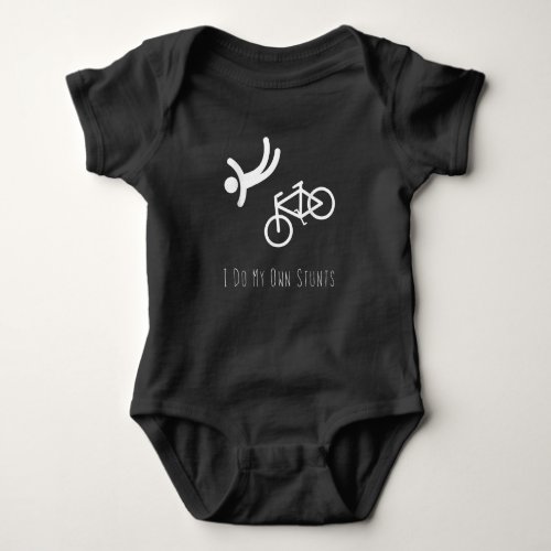 bike lover  _ i do my own stunts bmx cycling gift baby bodysuit