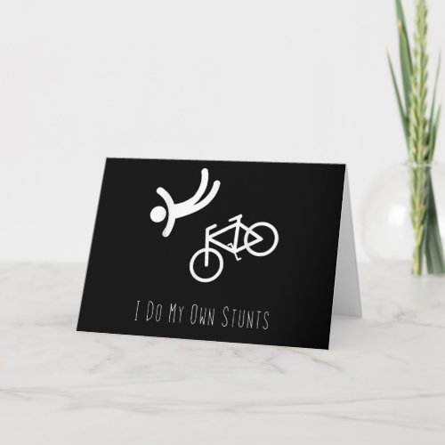 bike lover  _ i do my own stunts bmx cycling gift card