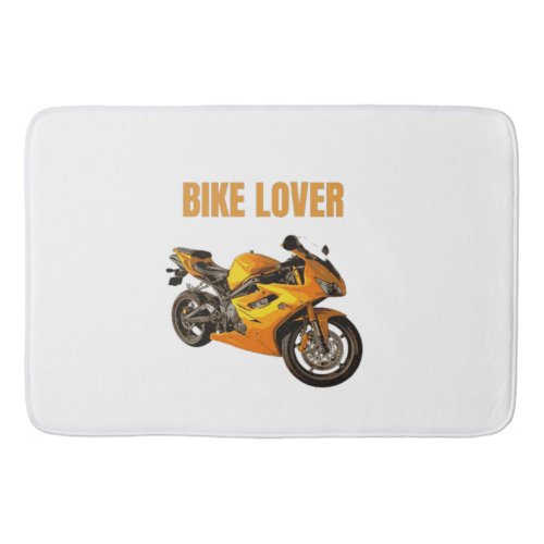Bike Lover Motorcycle T-Shirt | Sport Bike Rider D Bath Mat