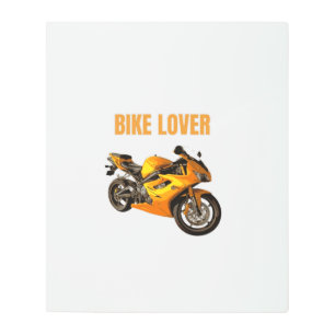 Bike Lover Motorcycle T-Shirt Sport Bike Rider D Metal Print