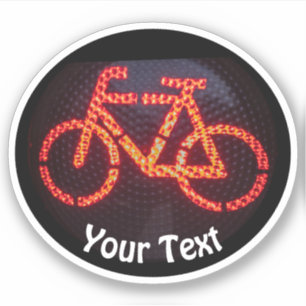 Bike lovers and sustainable mobility bicycle stick sticker