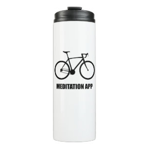 Bike Meditation App Thermal Tumbler