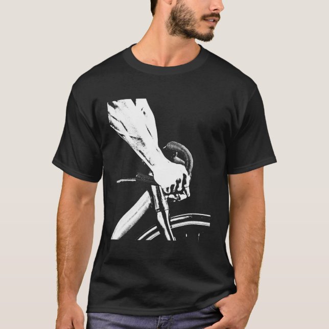 Bike Messenger Minimal Bike Cycling T-Shirt (Front)