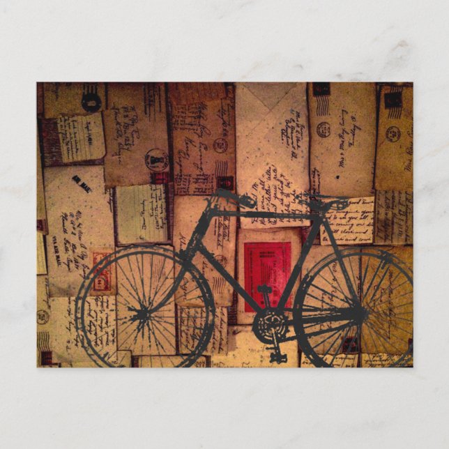 Bike Messenger postcasrd Postcard (Front)