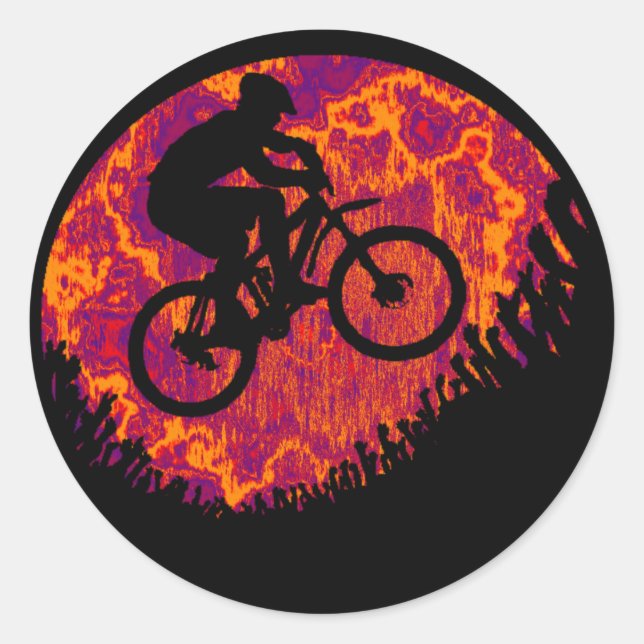 Bike New Shine Classic Round Sticker (Front)