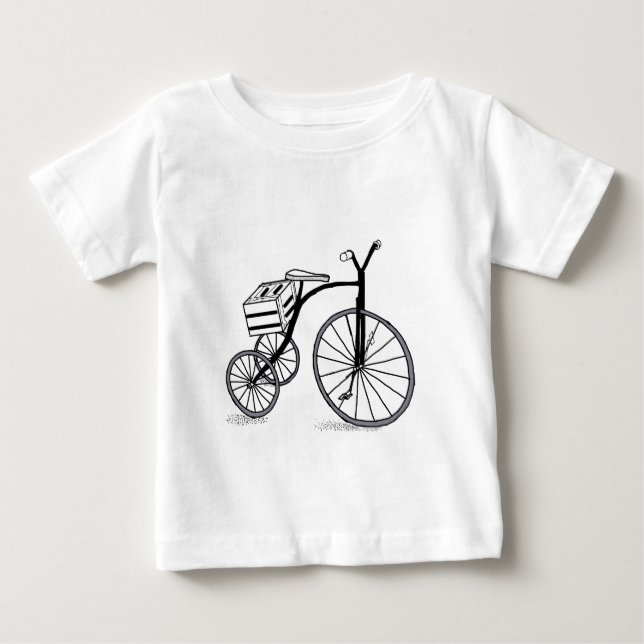 Bike on 3 wheels baby T-Shirt (Front)