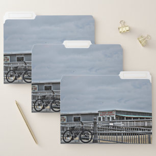 Bike on the Boardwalk by Shirley Taylor File Folder