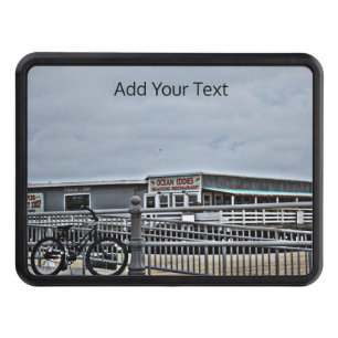 Bike On The Boardwalk by Shirley Taylor Hitch Cover