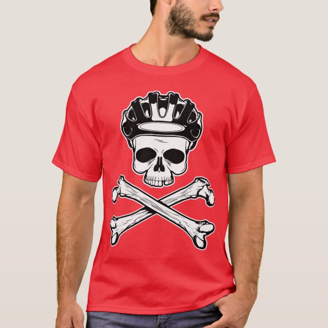 Bike or Die - Bike and Crossbones T-Shirt (Front)