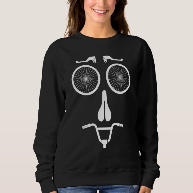 Bike Part Graphic Road Bike Cyclist Cycling Sport  Sweatshirt (Front)
