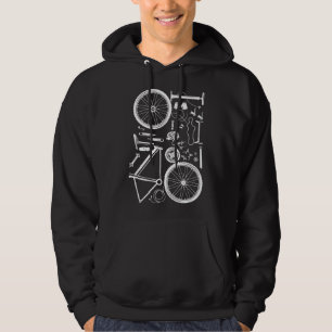 Bike Parts - Downhill Rider Mountainbike MTB Cycli Hoodie