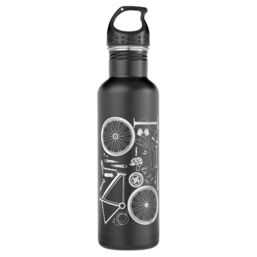 Bike Parts Downhill Rider Mountainbike MTB Cycling Stainless Steel Water Bottle