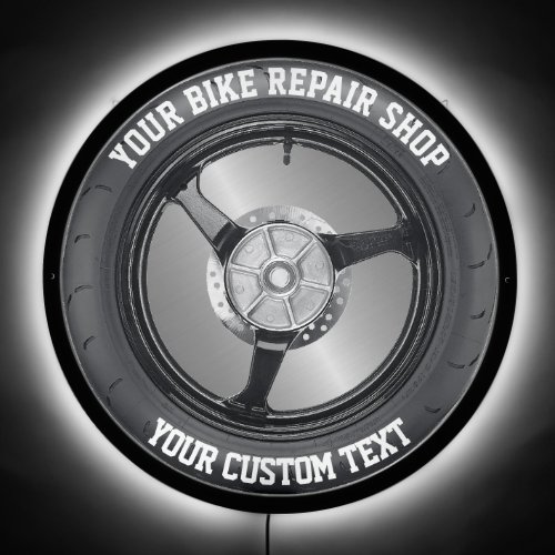 Bike Parts Shop Tire Repair Motorcycle Car Service LED Sign