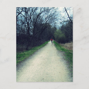 Bike Path in a Park Postcard