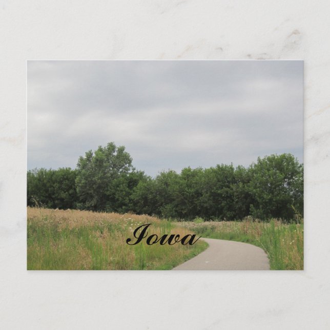 Bike Path Iowa Postcard (Front)