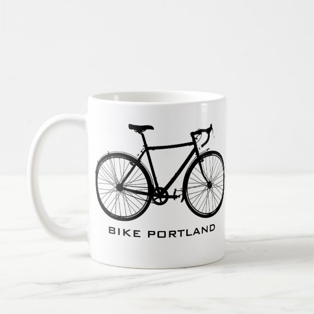 Bike Portland Mug - Single Speed (Left)