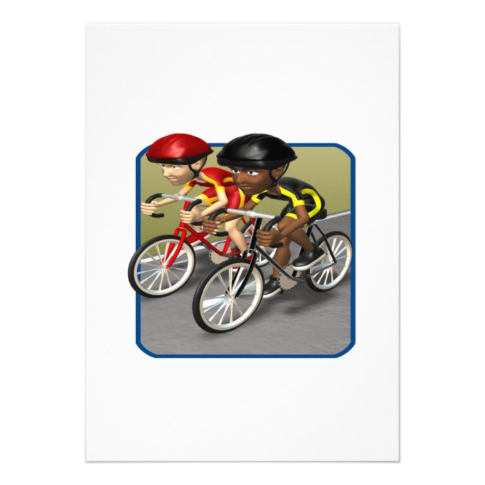 Bike Race Custom Invitation