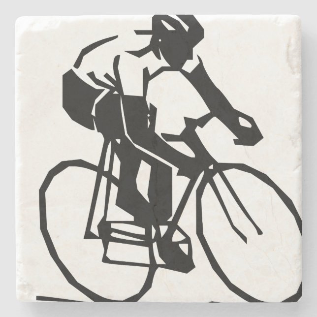 Bike race stone coaster (Front)