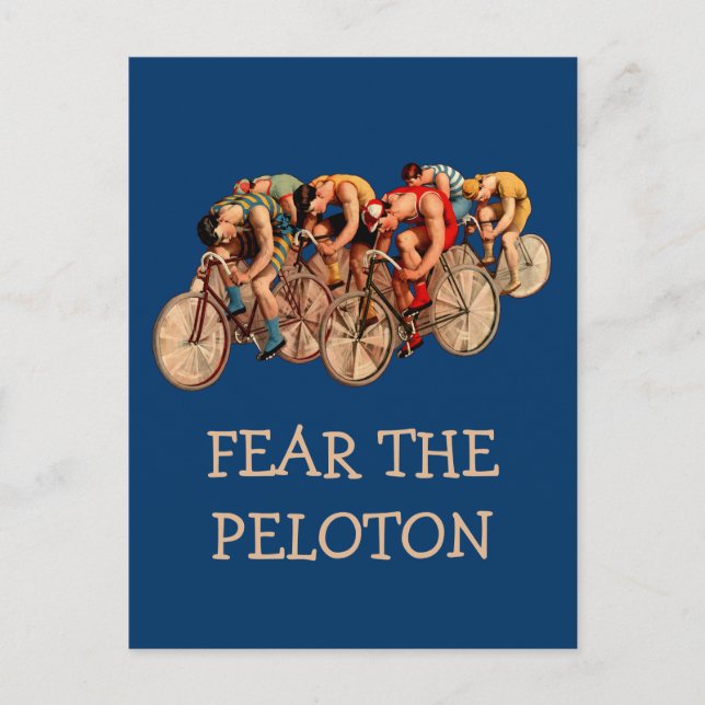 Bike Racing Peloton Humor Tshirt Postcard (Front)