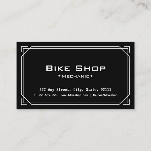 Bike Repair Shop Business Card