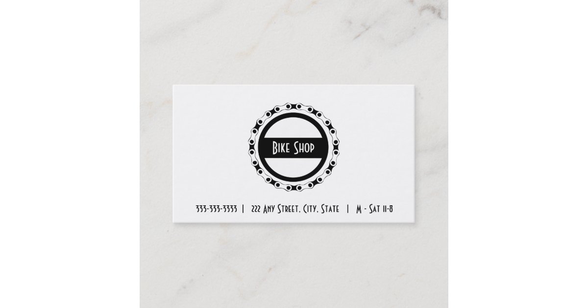 Bike Repair Shop Business Card | Zazzle.com