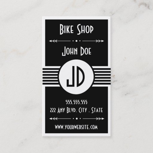 Customizable Bike Repair Shop Business Card