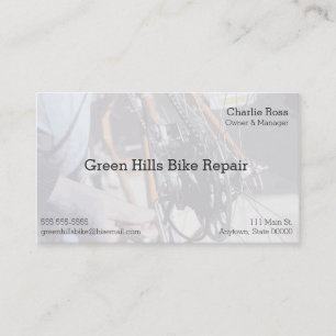 Bike repairman business card
