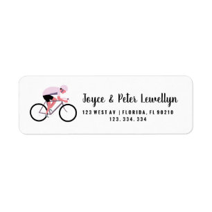 Bike Return Address Label   Cycling-Themed Persona