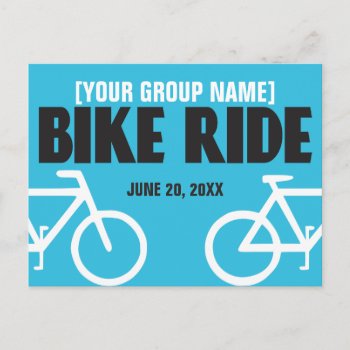 Bike Ride Bicycle Event Announcement by Sideview at Zazzle