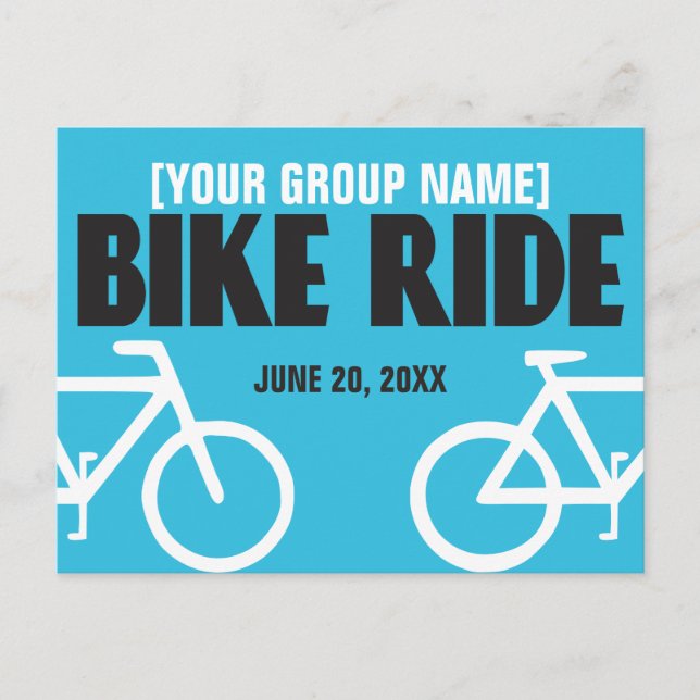 Bike Ride Bicycle Event Announcement (Front)