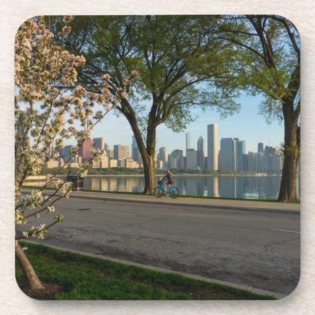 Bike Ride Down Solidarity Beverage Coaster (Front)