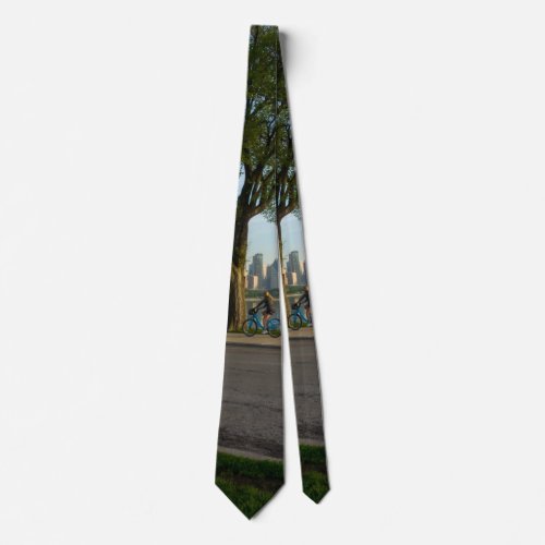 Bike Ride Down Solidarity Neck Tie