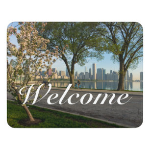 Bike Ride Down Solidarity Welcome Door Sign