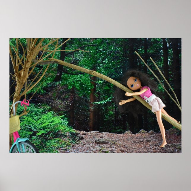 Bike ride into the forest poster (Front)