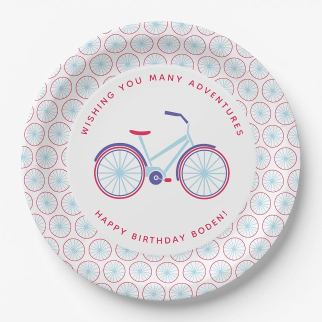 Bike Ride Paper Plates (Front)