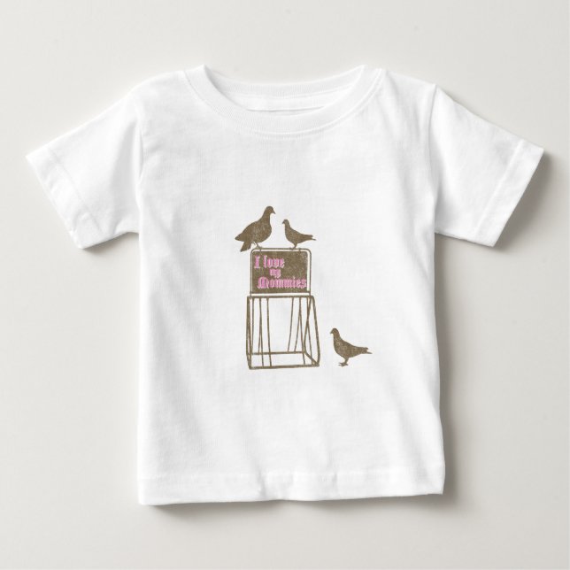 Bike Ride with Mommies Baby T-Shirt (Front)