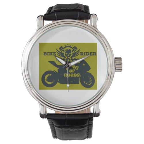 Bike Rider Artwork Watch