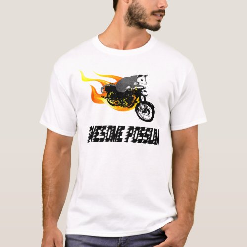 Bike Rider Awesome Possum T_Shirt