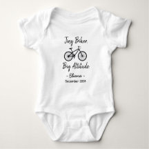 Bike Rider Baby Shower Tiny Biker Big Attitude