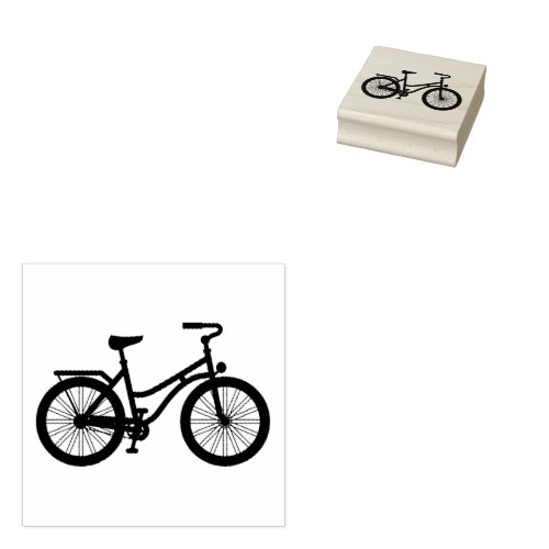  Bike Rider _ Bicycle  Rubber Stamp