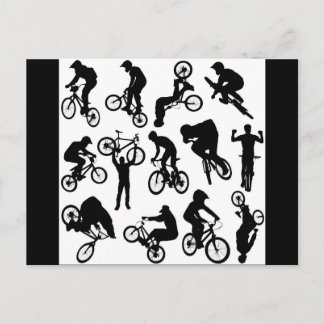 bike-riders postcard