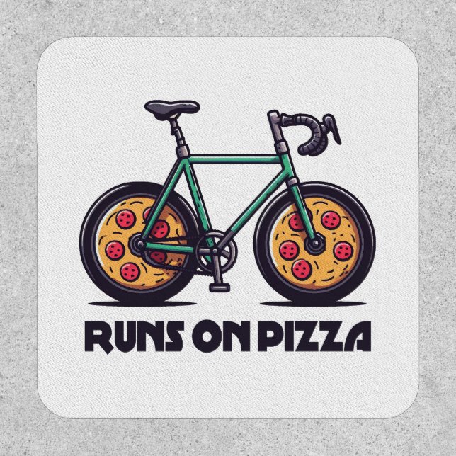 Bike Runs On Pizza Patch (Front)