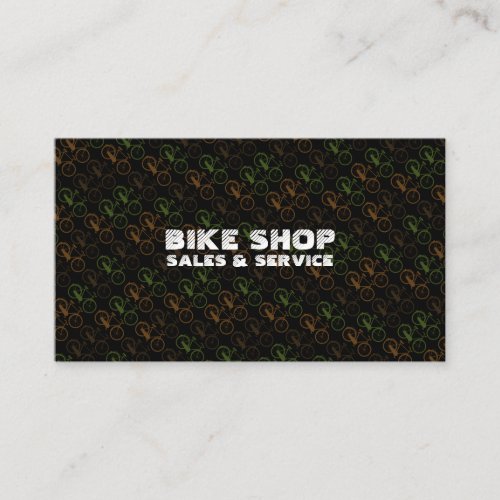 Bike Sales Bicycle Cycling Shop Service Repair   Business Card