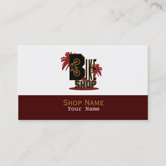 Bike Shop - Business Card (Front)