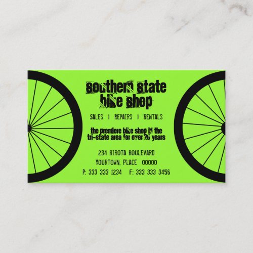 Bike Shop Business Card
