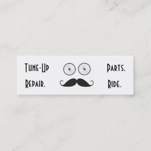 Bike Shop Handlebar Mustache Business Card